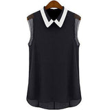Sleeveless Chiffon Vest Top