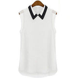 Sleeveless Chiffon Vest Top