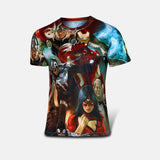 Free shipping 2015 t-shirt Superman/Batman/spider man/captain America /Hulk/Iron Man / t shirt men fitness shirts men t shirts