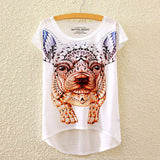 2016 Brand New Cotton t Shirt Women Short Sleeve t-shirts o-neck Causal loose Magic Unicorn T Shirt Summer tops for women