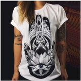 New Fashion Women T Shirts Short Sleeve women Printed Letters T-Shirts Female Retro Graffiti Flower Tops Tee Lady T Shirts