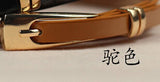 2015 New famale ladies waist belt 16 colors Alloy metallic buckle slim thin Straps elastic PU leather All-match free shipping