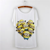 Harajuku Cat t-shirt Women Tee Shirt Femme Summer 2016 Casual Animal Cartoon print short sleeve Loose Ladies tops t shirt White