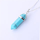 Natural Stone Pendant Bijoux Chain Necklaces