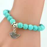 Women's Bohemian Turquoise Pendant Bracelet