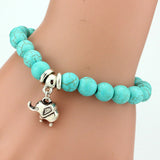 Women's Bohemian Turquoise Pendant Bracelet