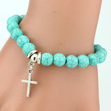 Women's Bohemian Turquoise Pendant Bracelet