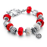 Women's Crystal Charm Bracelet - 925 Silver