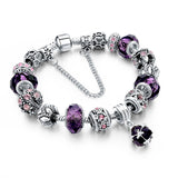 Women's Crystal Charm Bracelet - 925 Silver