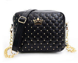 2015 Women Bag Fashion Women Messenger Bags Rivet Chain Shoulder Bag High Quality PU Leather Crossbody N0310