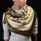 90cm*90cm 2016 Big Size Silk Square Scarf Women Fashion Brand High Quality Imitated Silk Satin Scarves Polyester Shawl Hijab