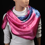 90cm*90cm 2016 Big Size Silk Square Scarf Women Fashion Brand High Quality Imitated Silk Satin Scarves Polyester Shawl Hijab