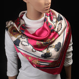 90cm*90cm 2016 Big Size Silk Square Scarf Women Fashion Brand High Quality Imitated Silk Satin Scarves Polyester Shawl Hijab