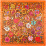 90cm*90cm 2016 Big Size Silk Square Scarf Women Fashion Brand High Quality Imitated Silk Satin Scarves Polyester Shawl Hijab