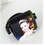 Vogue Star! Bolsos Carteras Mujer Marca Women PU Leather Cat Wearing Glasses Print Messenger Handbag 2015 Women Bag YA40-207