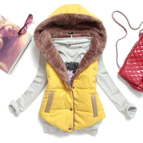 New Hot Women Vests Plus Size Sleeveless Vest Femininas Cotton Vests Hoody  jacket Women Waistcoat