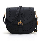 Small Casual women messenger bags PU hollow out crossbody bags ladies shoulder purse and handbags bolsas feminina