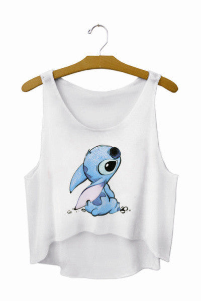 SexeMara Fashion Crop Tops "Stich"