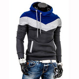 Moleton Masculino 2016 Autumn Slim Hoodies Men Sweatshirt Long Sleeve Pullover Hooded Sportswear Male Patchwork Fleece Tracksuit