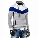 Moleton Masculino 2016 Autumn Slim Hoodies Men Sweatshirt Long Sleeve Pullover Hooded Sportswear Male Patchwork Fleece Tracksuit