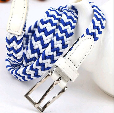 Women's Braided Fashion Canvas Belts