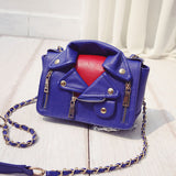 New 2015 hot best Harajuku preppy style baseball jacket clothes rivet wind messenger PU leather shoulder bag women bags