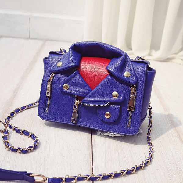 New 2015 hot best Harajuku preppy style baseball jacket clothes rivet wind messenger PU leather shoulder bag women bags