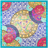 Free Shipping 2016 Hot Sale Satin Square Silk Scarf Printed For Ladies,New Arrival Women Brand Polyester Scarves 90*90cm