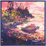 Free Shipping 2016 Hot Sale Satin Square Silk Scarf Printed For Ladies,New Arrival Women Brand Polyester Scarves 90*90cm