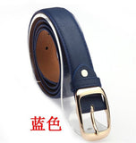 2016 Women Fashion Belts Cinturones Mujer  Ladies Faux Leather Metal Buckle Straps Girls Fashion Accessories