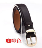 2016 Women Fashion Belts Cinturones Mujer  Ladies Faux Leather Metal Buckle Straps Girls Fashion Accessories