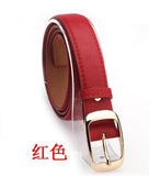 2016 Women Fashion Belts Cinturones Mujer  Ladies Faux Leather Metal Buckle Straps Girls Fashion Accessories