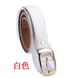 2016 Women Fashion Belts Cinturones Mujer  Ladies Faux Leather Metal Buckle Straps Girls Fashion Accessories