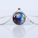 Nebula Space Glass Galaxy Pendant Necklace