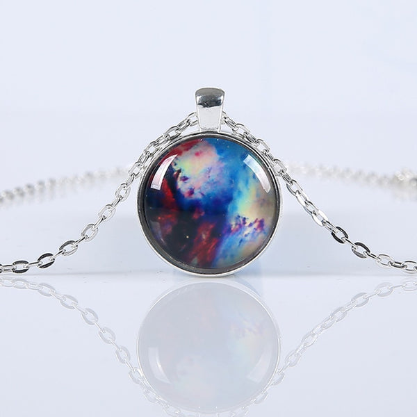 Nebula Space Glass Galaxy Pendant Necklace