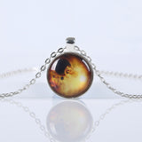 Nebula Space Glass Galaxy Pendant Necklace