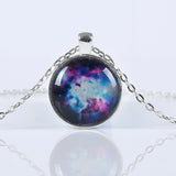 Nebula Space Glass Galaxy Pendant Necklace