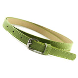 Multi Color Thin Skinny Faux Leather Waistband Womens Ladies Casual Belt Strap