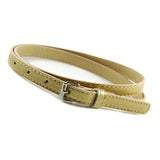 Multi Color Thin Skinny Faux Leather Waistband Womens Ladies Casual Belt Strap