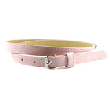 Multi Color Thin Skinny Faux Leather Waistband Womens Ladies Casual Belt Strap