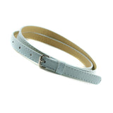 Multi Color Thin Skinny Faux Leather Waistband Womens Ladies Casual Belt Strap