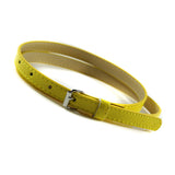 Multi Color Thin Skinny Faux Leather Waistband Womens Ladies Casual Belt Strap