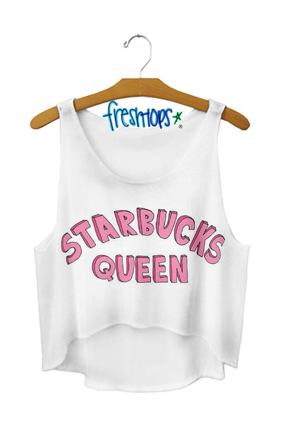 SexeMara  Pop Culture Fitness Crop Tops "Starbucks"
