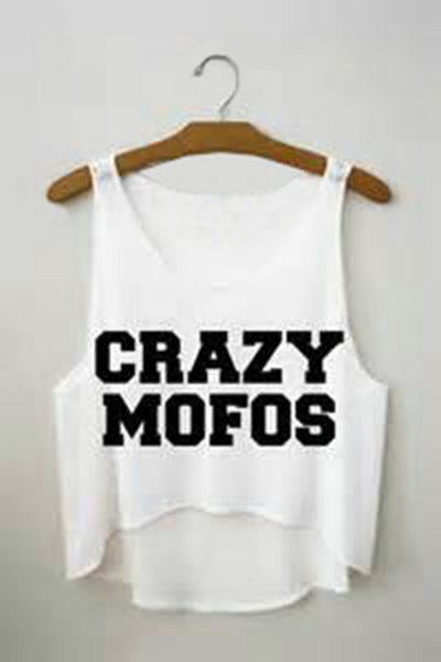 SexeMara  Pop Culture Fitness Crop Tops "Mofos"