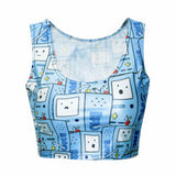 SexeMara  Pop Culture Fitness Crop Tops "Gameboy"