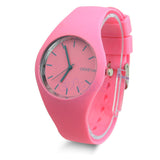 Free Shipping 2014 Fashion Super Soft Geneva Womens Jelly Silicone Sports Watch Students Watch  For Beauty Tool