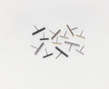 E119  Free shipping Brief stick Studs Earrings  wholesale 0.6cm/1.2cm/2cm