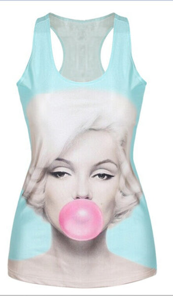 Women Digital Print Gothic Punk Club Street Style T-Shirt Sexy Women Tops Tees