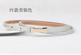 2015Hot Fashion Metal Buckle Women's Pigskin Leather /PU Thin Belt Waistband Female Straps Ladies Cummerbund Free Shipping 1005