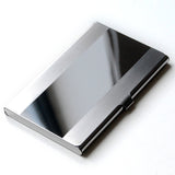 Waterproof Stainless Steel Silver Aluminium Metal Case Box Business ID Credit Card Holder Case Cover  L09407